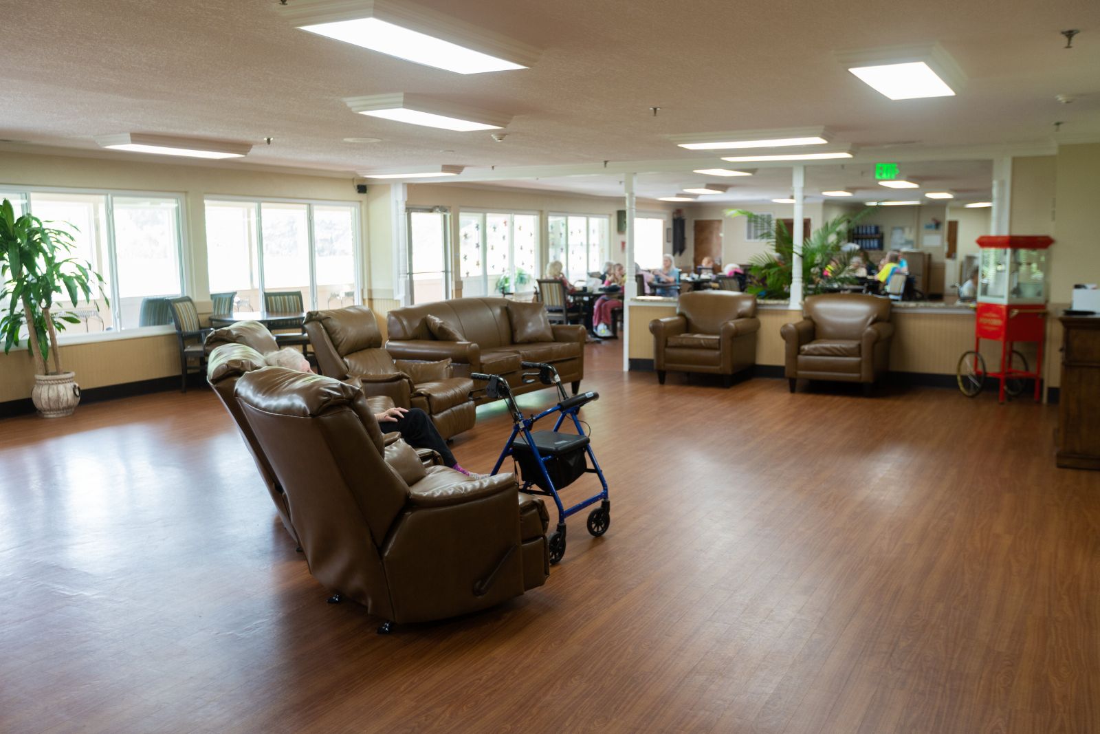living room area in Plainfield health care center